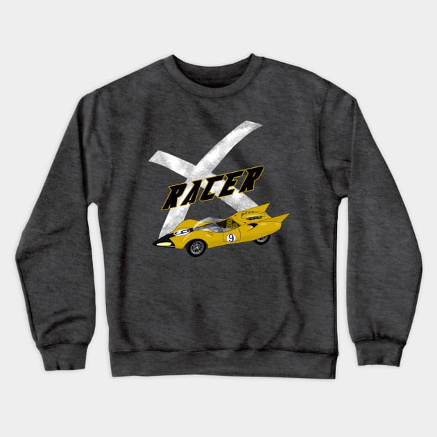 Racer X - Distressed Crewneck Sweatshirt by DistractedGeek